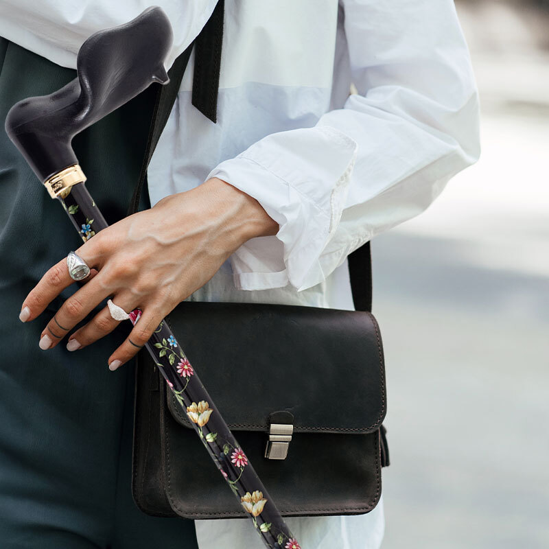 Walking Sticks to Complement Black Handbags